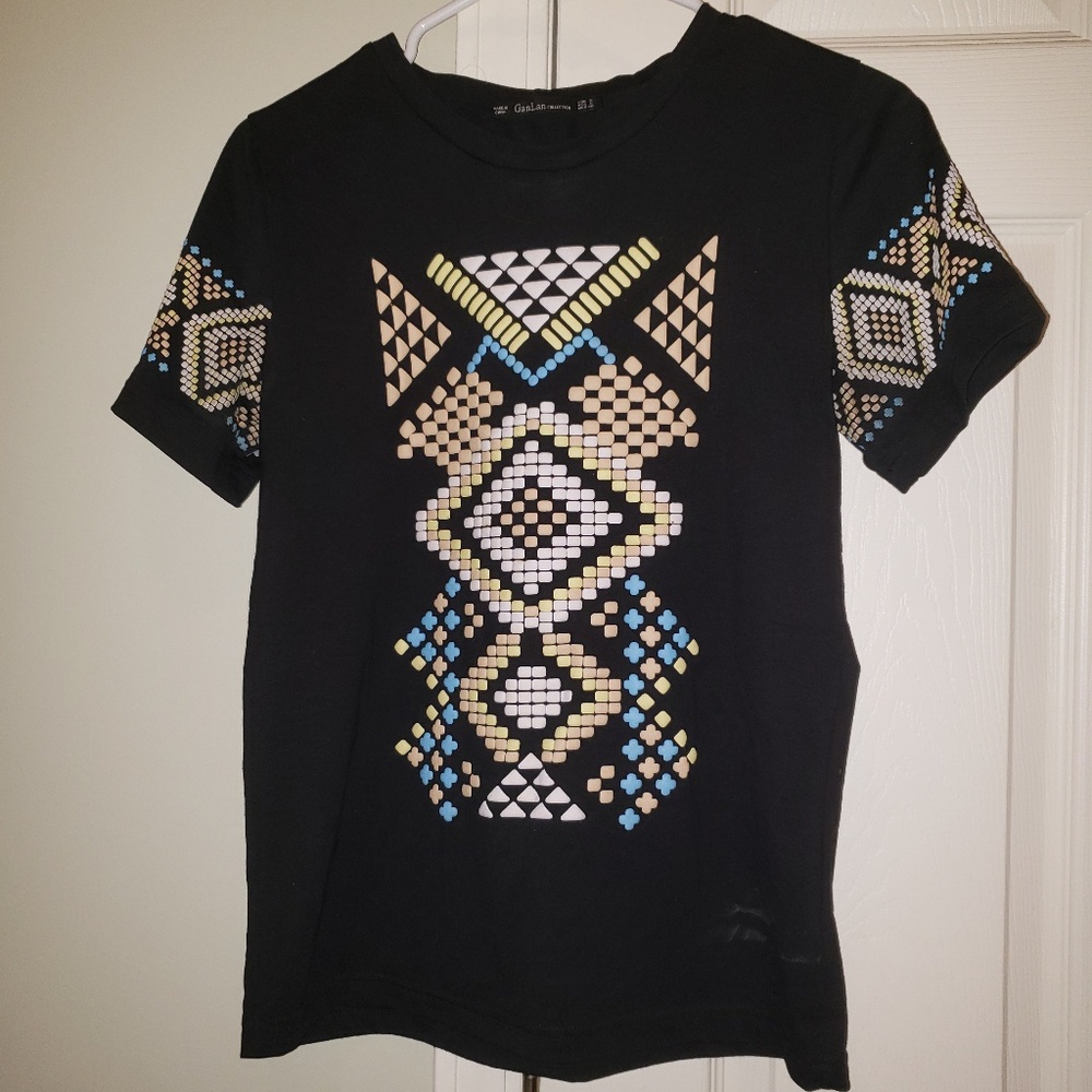 Black casual top